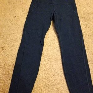 Athleta dark green elation leggings 7/8 tight